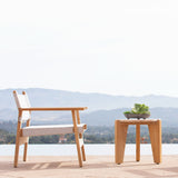 MLB TEAK Round Side Table