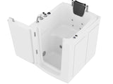 ANZZI Coupe Series 32" x 37" Compact Therapeutic Walk-In Tub with Dual Hydrotherapy (Air & Water), Fast Drain, Inline Heater, and Quick Fill Faucet, White