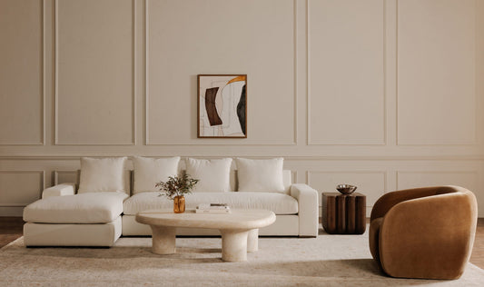 Thomas Right Sectional Ivory