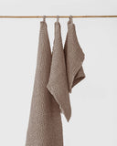 Mocha waffle towel set (3 pcs)