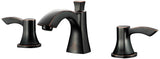 ANZZI Sonata Widespread Faucet, Dual Lever Control, 1.2 GPM WaterSense & ADA Certified, Rhino Alloy Solid Brass, Various Finishes