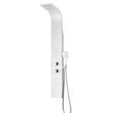 ARENA Series 60 in. 2-Jetted Full Body Shower Panel System with Heavy Rain Shower and Body Jets and Spray Wand in White