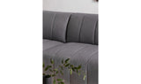 Lyric Right Arm Chair Grey