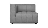 Lyric Right Arm Chair Grey