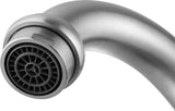 ANZZI Patriarch Elegant Kitchen Faucet, Single Handle Control, High-Arc Spout (8.27" H), WaterSense Certified, Rhino Alloy Solid Brass, Various Finishes