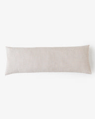 Body pillowcase in Natural gingham