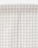 Linen noren curtains (1 pcs) in Natural gingham