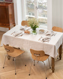 Natural gingham linen napkin set of 2