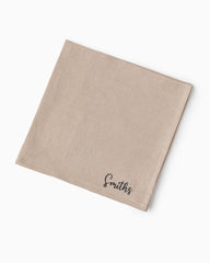 Latte linen napkin set of 2