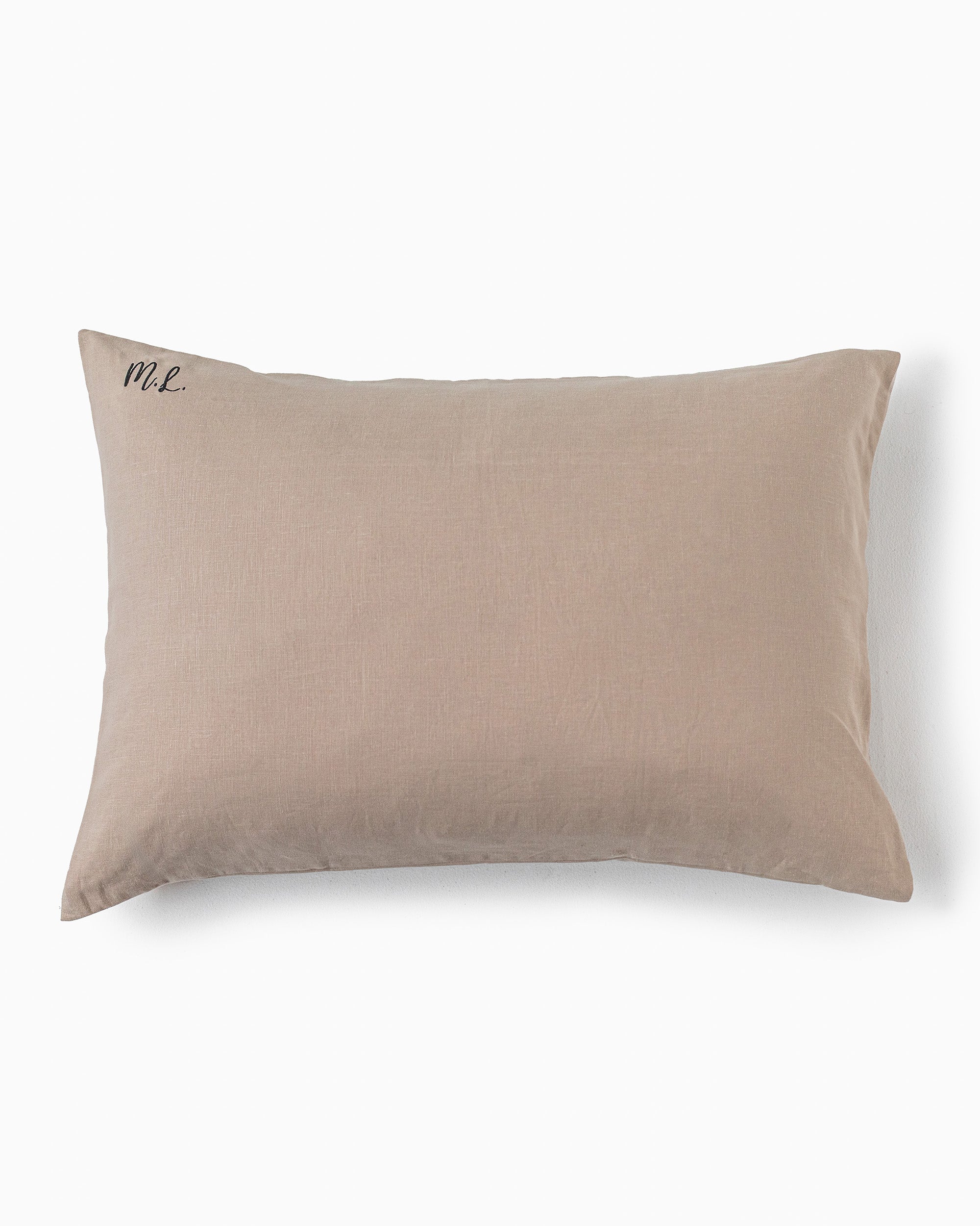 Woodrose linen pillowcase