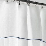 100% Linen Edge Embroidery Curtain (Set Of 2)