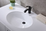 Lanmia Series 19.5 in. Ceramic Undermount Sink Basin in White