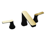 ANZZI Angular 8" Widespread Bathroom Faucet, Low Arc Spout (4.53" H), 2-Handle Brass Construction, 1.2 GPM Water-Saving, Rhino-Alloy Certified, Various Finishe