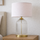 Nebulis Table Lamp Gold - Clear and Pink