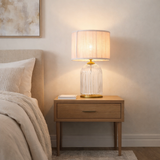 Nebulis Table Lamp Gold - Clear and Pink