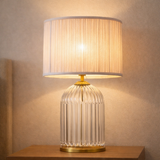 Nebulis Table Lamp Gold - Clear and Pink