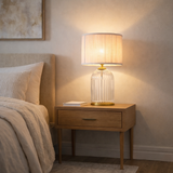 Nebulis Table Lamp Gold - Clear and Pink