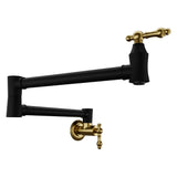 Marca 360-Degree 24 in. Wall Mounted Pot Filler with Dual Swivel