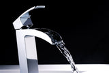 ANZZI Key Series Elegant Vessel Sink Faucet (8.82" H), Single Hole, ADA & WaterSense Certified, Rhino Alloy Solid Brass, Various Finishes