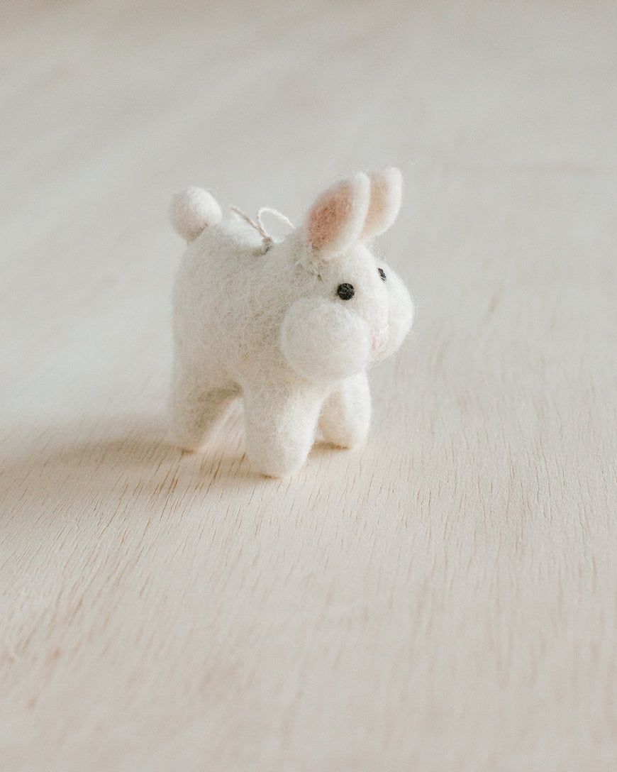 Sunny Bunny Felt Ornament