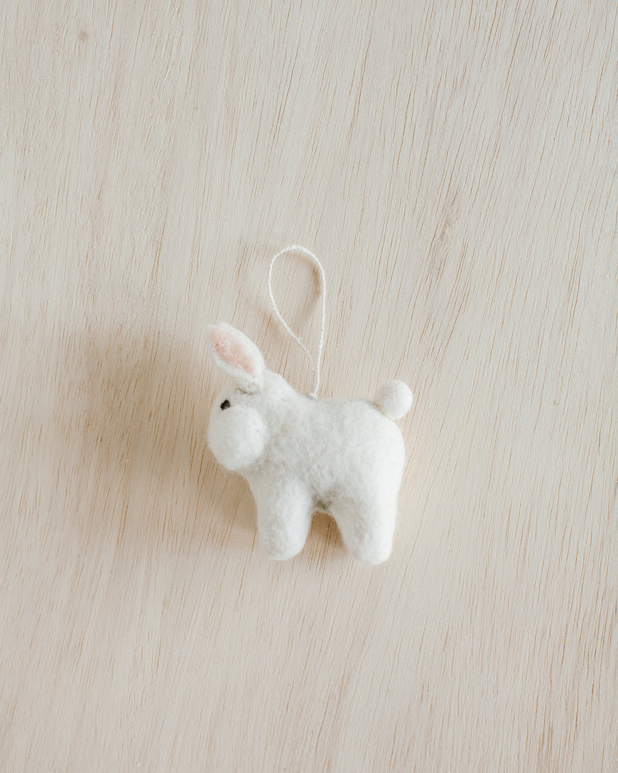 Sunny Bunny Felt Ornament