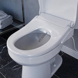 ANZZI Smart Bidet Seat for Elongated Toilets, Auto Open/Close Lid, Self-Cleaning Nozzle, Integrated Deodorizer, Warm Air Dryer, and Wireless Remote, White