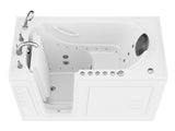 ANZZI Nimbus Series 30 in. L x 59 in. W  Dual Jetted Bathtub in White with Microbubbles Jet