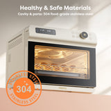 Ciarra Nosh Oven Pro | 12-In-1 Steam Oven With Air Fryer XL 1600 Watt Portable Countertop Oven Toaster Oven 25.4QT CASO24-W