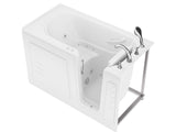 ANZZI Value Series 30 in. x 60 in. Quick Fill Walk-In Whirlpool and Air Tub in White