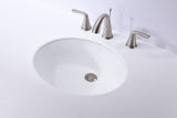 Rhodes Series 17 in. Ceramic Undermount Sink Basin in White