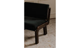 Edie Accent Chair Black Faux Mohair