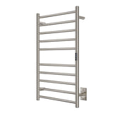 ANZZI Crete Series 10-Bar Wall Mounted Towel Warmer (20.86" W x 34.25" H), Dual Installation, Digital Timer, Rhino Alloy Certified Stainless Steel