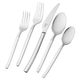 ZWILLING Premier Series Satin Opus 45-Piece Stainless Steel Flatware Set - Made with Special Formula Steel Perfected for Almost 300 Years, Dishwasher Safe, Service for 8, Matte Finish (not polished)