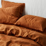 200TC Cotton Percale Solid Duvet Cover Set