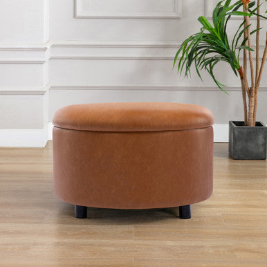 Sadie Round Storage Ottoman