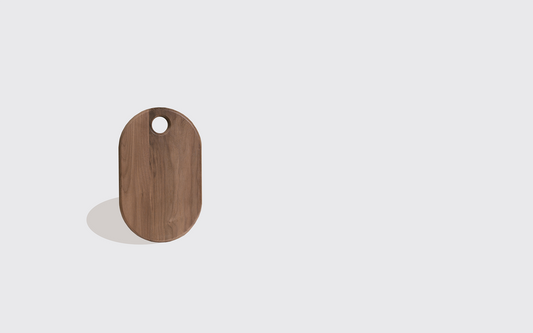 Oval Walnut Cutting Board