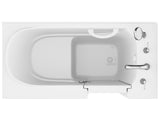 ANZZI Value Series 26 in. x 53 in.  Quick Fill Walk-In Soaking Tub in White