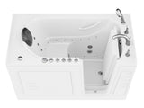 ANZZI Nimbus Series 30 in. L x 59 in. W  Dual Jetted Bathtub in White with Microbubbles Jet