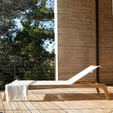 PACIFIC TEAK Angled Sun Lounge