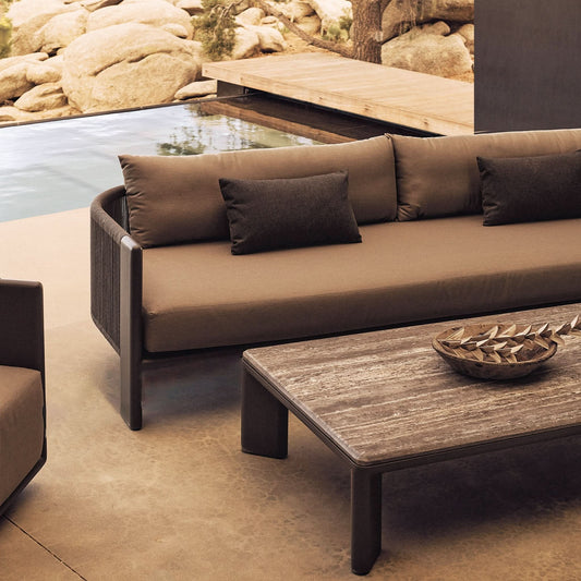 Palm Beach Aluminum 3 Seat Sofa