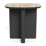 Palm Beach Aluminum Round Side Table