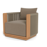 Palm Beach Teak Swivel Lounge Chair