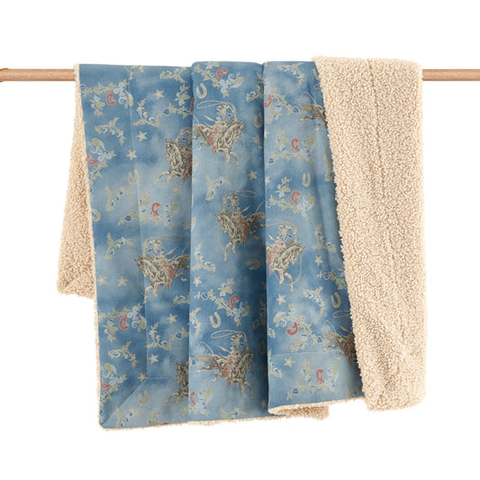 Lee Western Washed Denim Teddy-Backed Throw