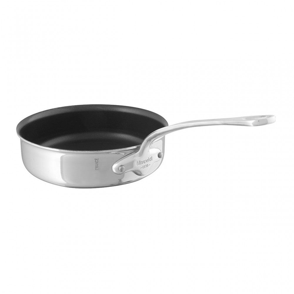 Mauviel M'COOK 5-Ply Nonstick Saute Pan With Cast Stainless Steel Handle, 1.8-Qt