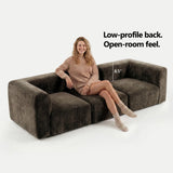 Philo Chenille Low Profile Modular Sofa (3-Seater)