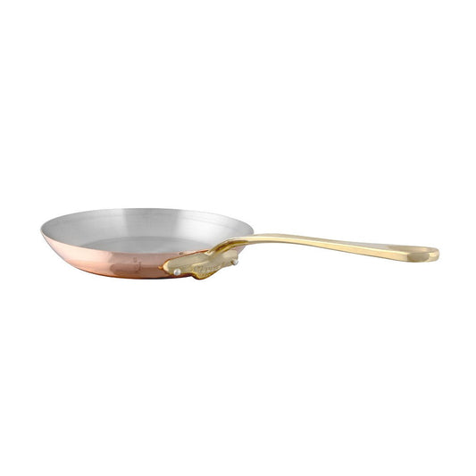 Mauviel M'Heritage 150 B Copper Frying Pan With Brass Handle, 7.9-In