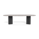 Porto Aluminum Pill Dining Table 108"