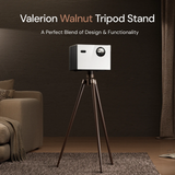 Long-Throw Projector Valerion Pro2 + AWOL Floor Rising Matte White Screen Bundle