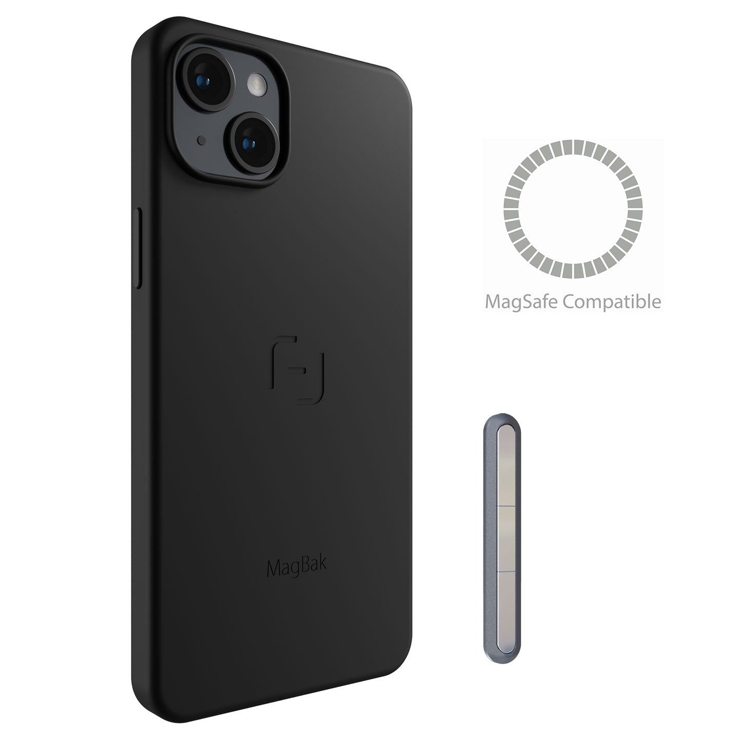 MagBak for iPhone 15 series + MagSticks to Mount Anywhere