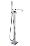 Angel 2-Handle Claw Foot Tub Faucet with Hand Shower in Polished Chrome